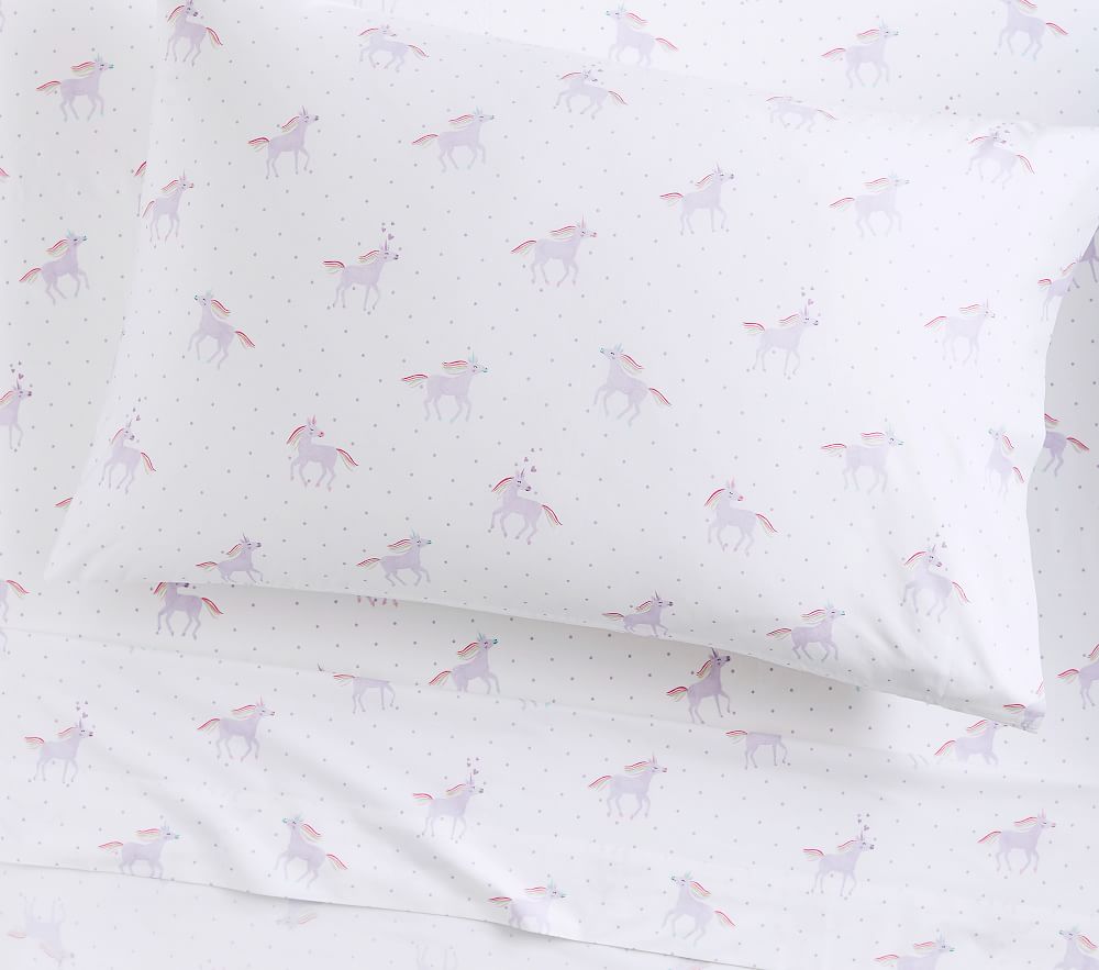 Rainbow sheets pottery barn deals